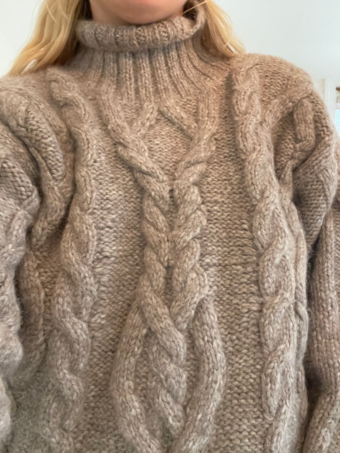 Cable Turtleneck Fog