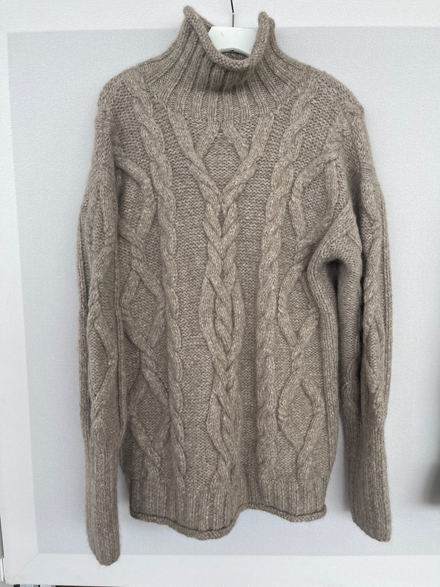Cable Turtleneck Fog