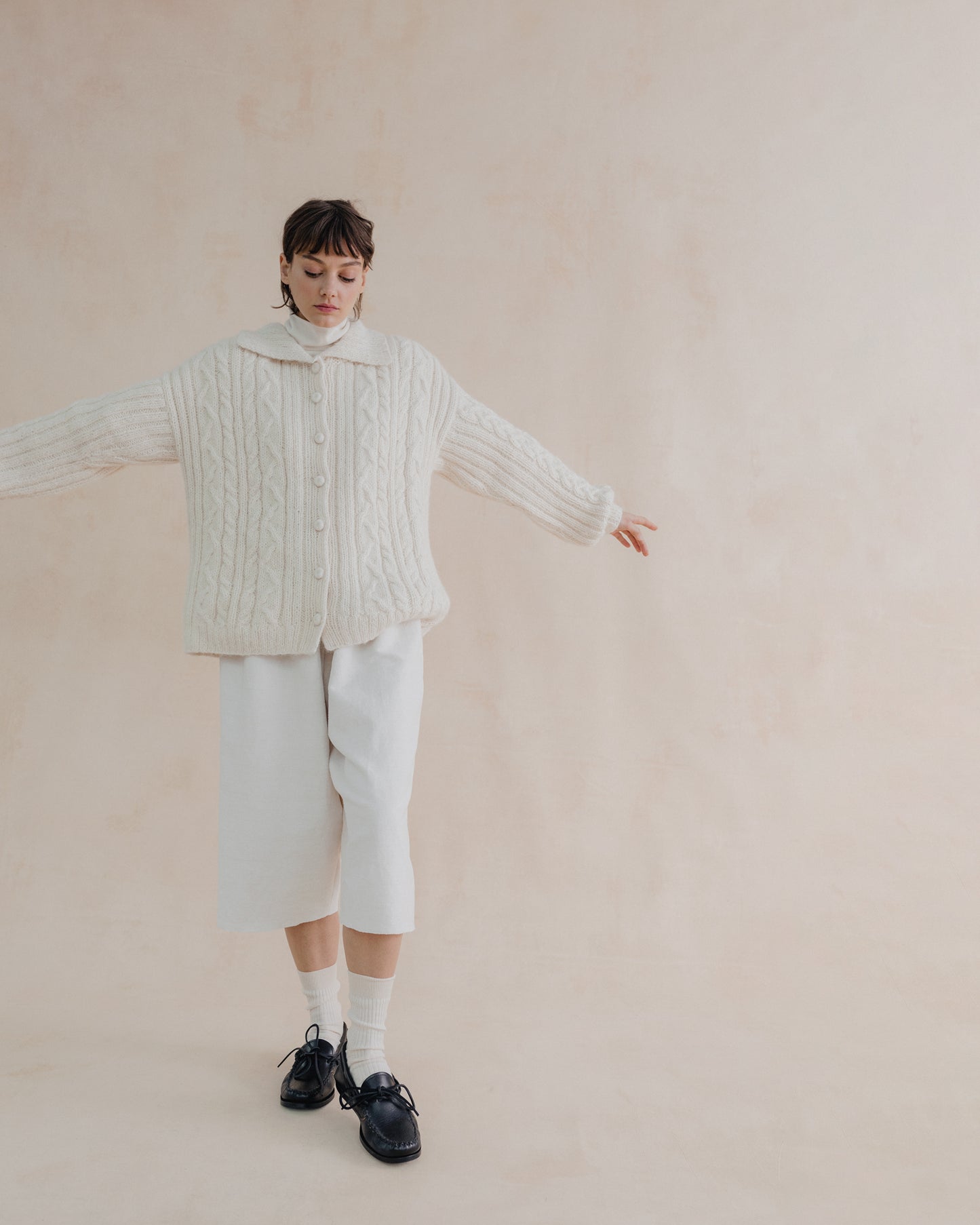 Yaga Layer Cardigan - Snowdrop