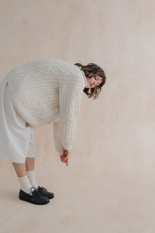 Yaga Layer Cardigan - Snowdrop